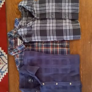 3 long sleeve plaided shirts GREAT DEAL 3 FOR $25